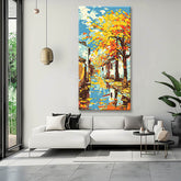 Painting by Numbers Panorama Colorful Autumn Day in The Village I